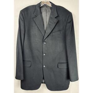 Laurent Alexandre Loro Piana Cashmere Black Coat 44L‎ 1149